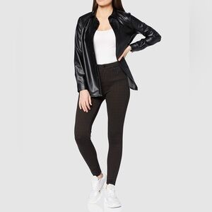 Liverpool Jeans Madonna Women's Trousers‎ Jegging Skinny Grid Black Brown EUC!